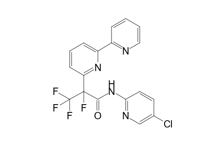 N-(5'-Chloropyridin-2'-yl)-2-[6"-(2"'-pyridinyl)pyridin-2"-yl]-2,3,3,3-tetrafluoropropionamide