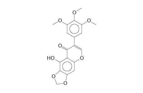 NORRISFLORENTIN;5-HYDROXY-6,7-METHYLENEDIOXY-3',4',5'-TRIMETHOXYISOFLAVONE