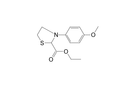 Ethyl 3-(4-methoxyphenyl)-1,3-thiazolidine-2-carboxylate