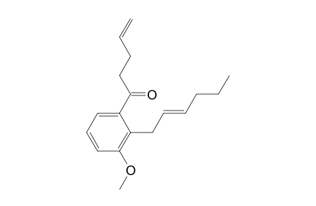 1-[2-[(E)-hex-2-enyl]-3-methoxy-phenyl]pent-4-en-1-one