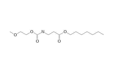 .beta.-Alanine, N-(2-methoxyethoxycarbonyl)-, heptyl ester