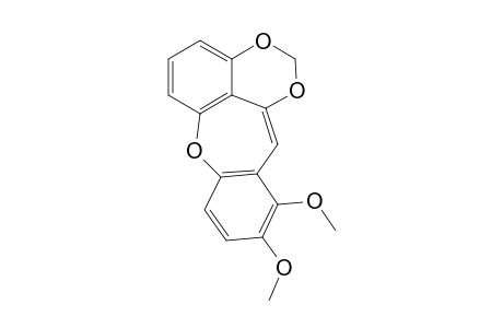 3,4-Dimethoxy-6,7-methylenedioxy-dibenz(b,f)oxepine