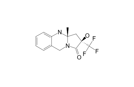 (2R*,3AS*)-2-HYDROXY-3A-METHYL-2-(TRIFLUOROMETHYL)-3,3A,4,9-TETRAHYDROPYRROLO-[2,1-B]-QUINAZOLIN-1(2H)-ONE