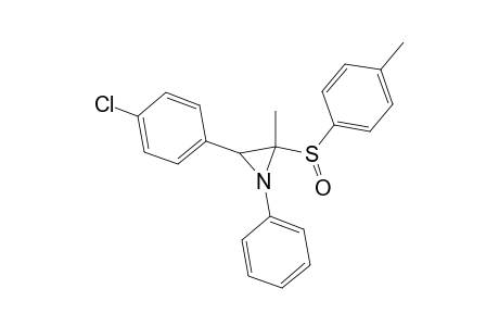 2-Methyl-1-phenyl-3-(p-chlorophenyl)-2-(p-tolylsulfoxo)aziridine