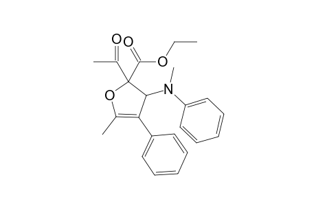 Ethyl 2-Acetyl-5-methyl-3-[methyl(phenyl)amino]-4-phenyl-2,3-dihydrofuran-2-carboxylate