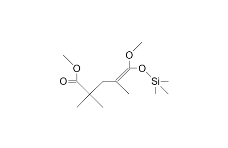 Methyl 2,2,4-trimethyl 5-methoxy-5-trimethylsilyloxy-4(E)-pentenoate