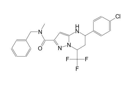 N-benzyl-5-(4-chlorophenyl)-N-methyl-7-(trifluoromethyl)-4,5,6,7-tetrahydropyrazolo[1,5-a]pyrimidine-2-carboxamide