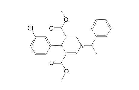 Dimethyl 4-(3-chlorophenyl)-1-(1-phenylethyl)-1,4-dihydro-3,5-pyridinedicarboxylate