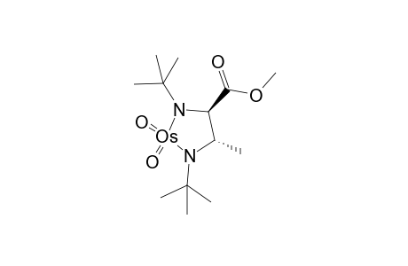 trans-1,3-Bis(tert-butyl)-2,2-dioxo-4-methyl-5-(methyloxycarbonyl)-2-osama(VI)imidazolidine