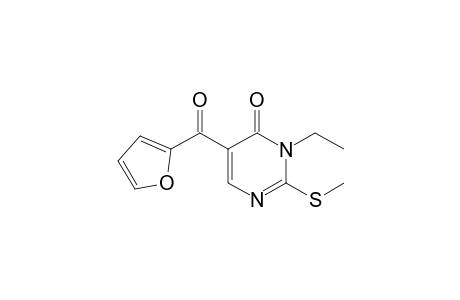 3-Ethyl-5-(furan-2-carbonyl)-2-(methylthio)pyrimidin-4(3H)-one
