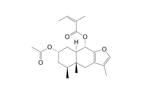 2alpha-Acetoxy-9alpha-(angeloyloxy)euryopsin