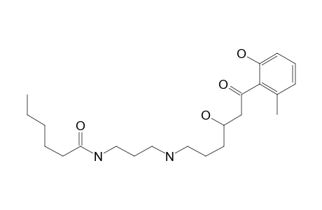 N-[3-[[4-hydroxy-6-(2-hydroxy-6-methyl-phenyl)-6-keto-hexyl]amino]propyl]hexanamide