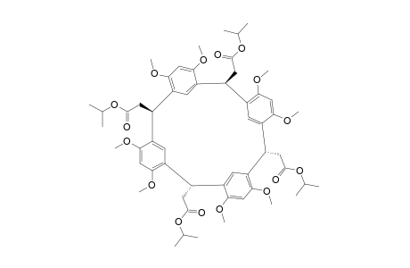 R-2,T-8,C-14,T-20-TETRA-(CARBISOPROPOXYMETHYL)-PENTACYClO-[19.3.1.1^3,7.1^15,19]-OCTACOSA-1(25),3,5,7(28),9,11,13(27),15,17,19(26),21,23-DODECAEN-4,6,10,12,16,