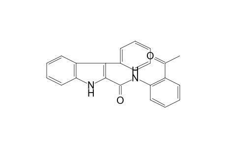 1H-Indole-2-carboxamide, 3-phenyl-N-(2'-acetylphenyl)-