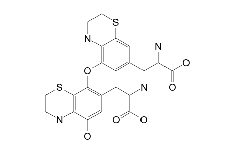 2-amino-3-[8-[[7-(2-amino-3-hydroxy-3-keto-propyl)-3,4-dihydro-2H-1,4-benzothiazin-5-yl]oxy]-5-hydroxy-3,4-dihydro-2H-1,4-benzothiazin-7-yl]propionic acid