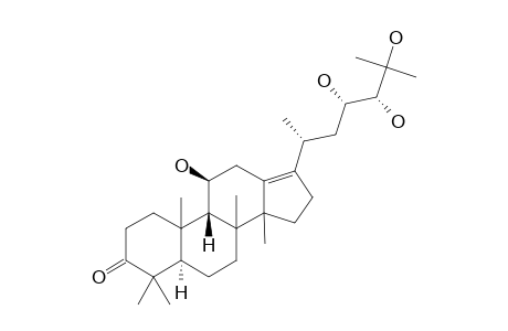 ALISOL-A;(20-R,23-S,24-R)-11B,23,24,25-TETRAHYDROXY-DAMMAR-13(17)-EN-3-ONE