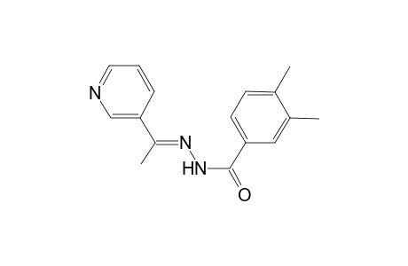 3,4-dimethyl-N'-[(E)-1-(3-pyridinyl)ethylidene]benzohydrazide