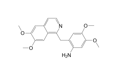 2-(6,7-Dimethoxy-isoquinolin-1-ylmethyl)-4,5-dimethoxy-phenylamine