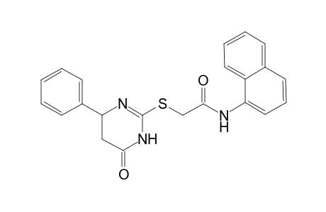 2-[(6-keto-4-phenyl-4,5-dihydro-1H-pyrimidin-2-yl)thio]-N-(1-naphthyl)acetamide