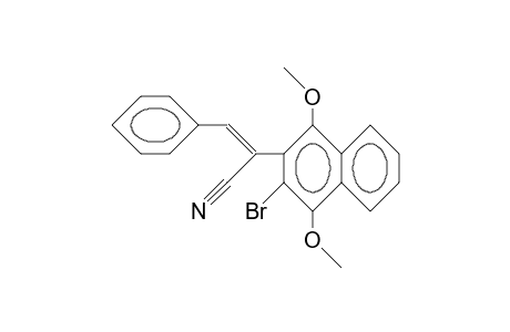 (E,Z)-3-Bromo-1,4-dimethoxy.alpha.-(phenylmethylene)-2-naphthalene-acetonitrile