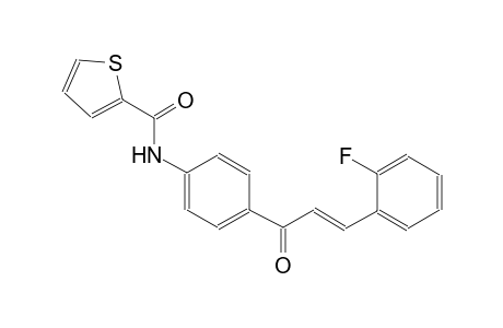 N-{4-[(2E)-3-(2-fluorophenyl)-2-propenoyl]phenyl}-2-thiophenecarboxamide