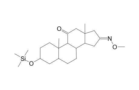 5.ALPHA.-ANDROSTAN-3.BETA.-OL-11,16-DIONE(16-O-METHYLOXIME-3.BETA.-TRIMETHYLSILYL ETHER)