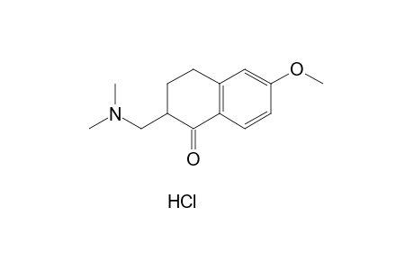 2-DIMETHYLAMINOMETHYL-6-METHOXY-3,4-DIHYDRONAPHTHALEN-1(2H)-ONE-HYDROCHLORIDE