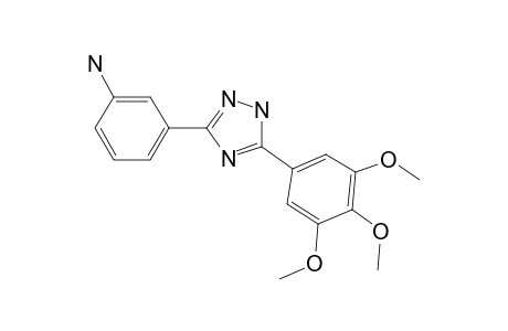 3-[5-(3,4,5-Trimethoxyphenyl)-1H-1,2,4-triazol-3-yl]aniline