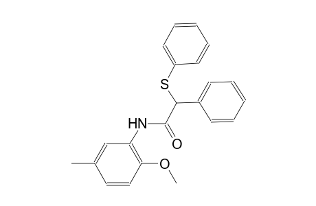 N-(2-methoxy-5-methylphenyl)-2-phenyl-2-(phenylsulfanyl)acetamide