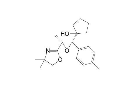 (R*,S*)-1,2-Epoxy-2-(4,4-dimethyl-2-oxazolin-2-yl)-1-(1-hydroxycyclopentyl)-1-p-tolylpropane