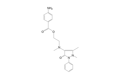 p-aminobenzoic acid, 2-[(antipyrinylmethyl)amino]ethyl ester
