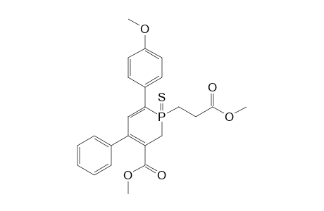 3-Methoxycarbonyl-1-[2-(methoxycarbonyl)ethyl]-4-(phenyl)-6-(p-methoxyphenyl)-1,2-dihydrophosphorin 1-sulfide