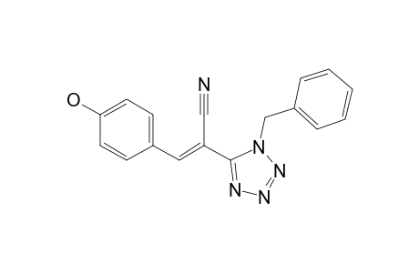 (E)-2-(1-Benzyl-1H-tetrazol-5-yl)-3-(4-hydroxyphenyl)acrylonitrile