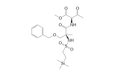 (2R)-2-[(2S)-3-(Benzyloxy)-2-methyl-2-[[[2-(trimethylsilyl)ethyl]sulfonyl]amino]propionyl]amino]-3-oxobutyric Acid Methyl Ester