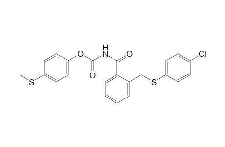 {alpha-[(p-Chlorophenyl)thio]-o-toluoyl}carbamic acid, p-(methylthio)phenyl ester