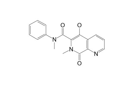 5-HYDROXY-7-METHYL-1,7-NAPHTHYRIDIN-8-(7H)-ONE-6-N-METHYL-N-PHENYL-CARBOXAMIDE