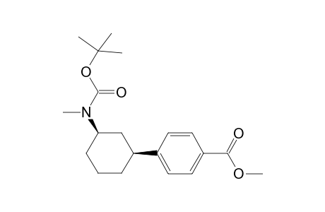 Methyl 4-(cis-3-(tert-butoxycarbonylmethylamino)cyclohexyl) benzoate