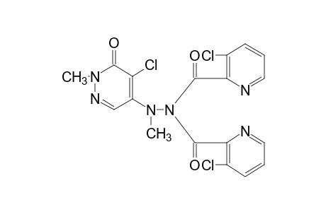 1,1-bis(3-chloropicolinoyl)-2-(5-chloro-1,6-dihydro-1-methyl-6-oxo-4-pyridazinyl)-2-methylhydrazine