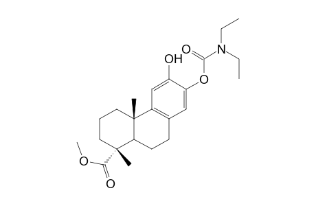 Methyl 13-N,N-diethylcarbamoyloxy-12-hydroxypodocarpa-8,11,13-trien-19-oate