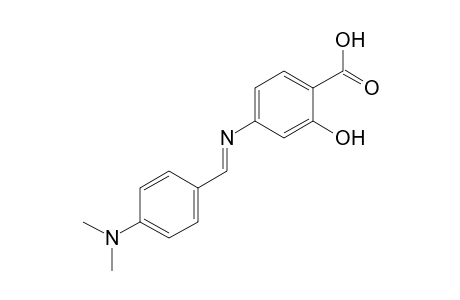 4-{[p-(dimethylamino)benzylidene]amino}salicylic acid