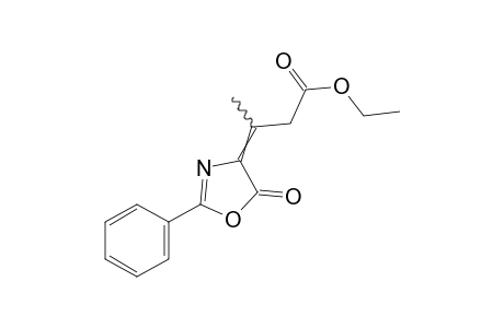 beta-METHYL-5-OXO-2-PHENYL-2-OXAZOLINE-delta4,beta-PROPIONIC ACID,ETHYL ESTER