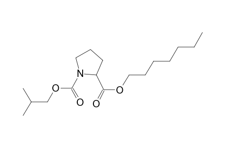 D-Proline, N-isobutoxycarbonyl-, heptyl ester