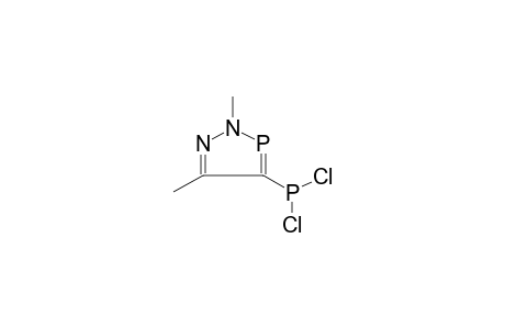 4-DICHLOROPHOSPHINO-2,5-DIMETHYL-2H-1,2,3-SIGMA(2)-DIAZAPHOSPHOLE