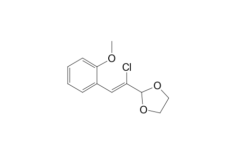 1,3-Dioxolane, 2-[1-chloro-2-(2-methoxyphenyl)ethenyl]-