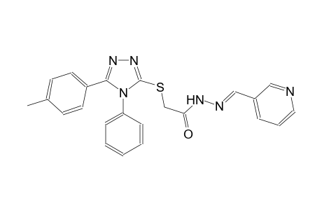 acetic acid, [[5-(4-methylphenyl)-4-phenyl-4H-1,2,4-triazol-3-yl]thio]-, 2-[(E)-3-pyridinylmethylidene]hydrazide