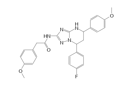 N-[7-(4-fluorophenyl)-5-(4-methoxyphenyl)-4,5,6,7-tetrahydro[1,2,4]triazolo[1,5-a]pyrimidin-2-yl]-2-(4-methoxyphenyl)acetamide