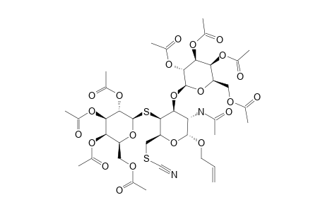 #7;ALLYL-O-(2,3,4,6-TETRA-O-ACETYL-BETA-D-GALACTOPYRANOSYL)-(1->3)-[S-(2,3,4,6-TETRA-O-ACETYL-BETA-D-GALACTOPYRANOSYL)-(1->4)]-2-ACETAMIDO-4-THIO-6-THIOCY