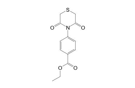 p-(3,5-dioxothiomorpholino)benzoic acid, ethyl ester