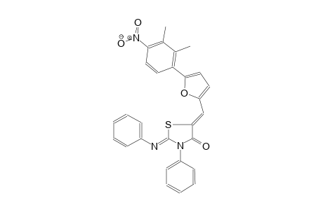 4-thiazolidinone, 5-[[5-(2,3-dimethyl-4-nitrophenyl)-2-furanyl]methylene]-3-phenyl-2-(phenylimino)-, (2Z,5Z)-