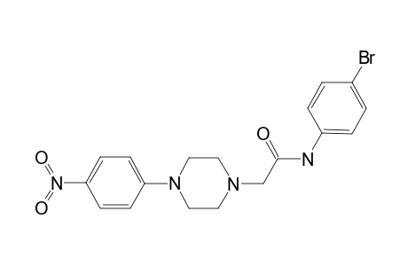 N-(4-bromophenyl)-2-[4-(4-nitrophenyl)-1-piperazinyl]acetamide